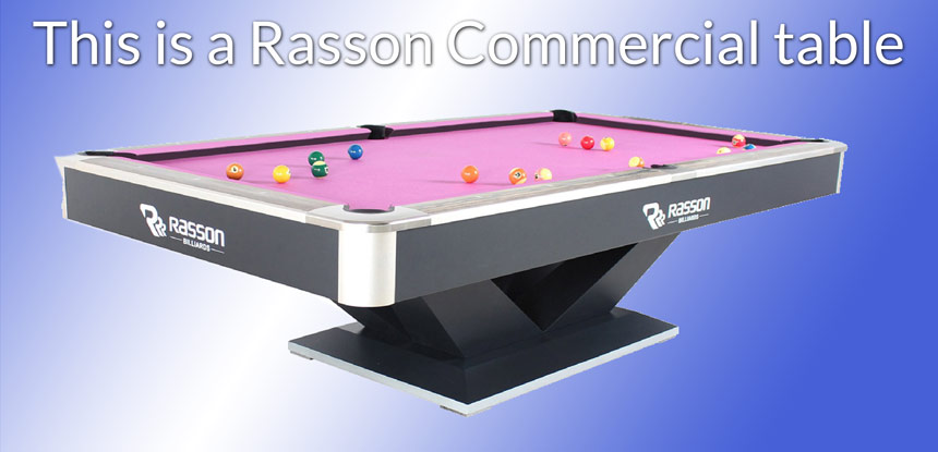 Rasson Commercial Pool Table - Tournament Size